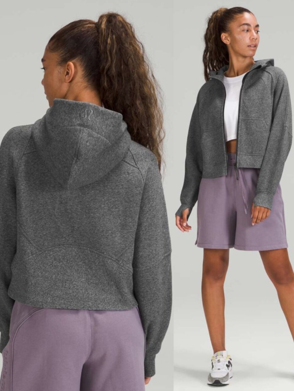 Lululemon Scuba Oversized Full Zip Hoodie Gray